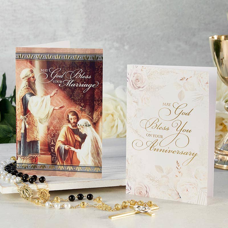 May God Bless You - Anniversary Card