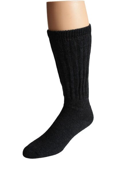 Soft Touch Therapeutic Alpaca Socks: Dark Brown / Small