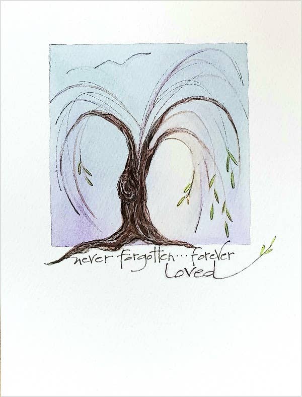 Willow Remembrance Card (Versed)
