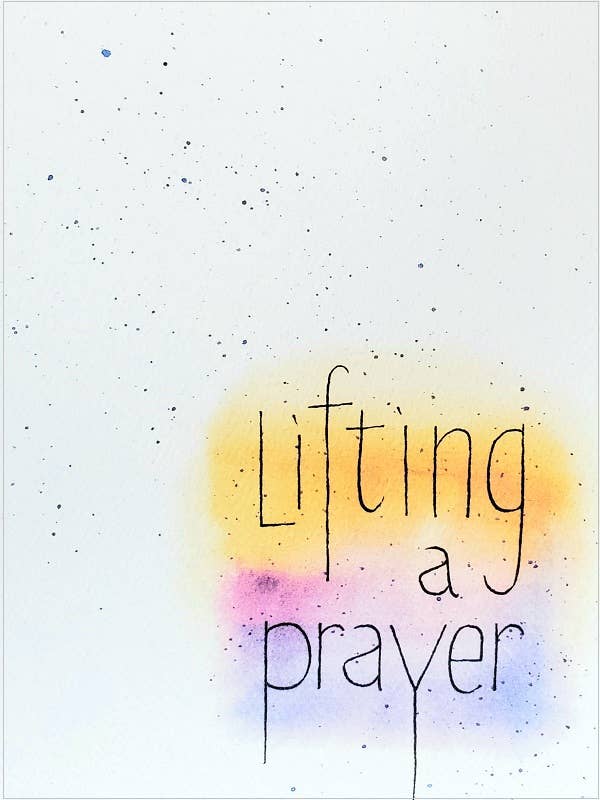 Lifting A Prayer Comfort Greeting Card (Versed)