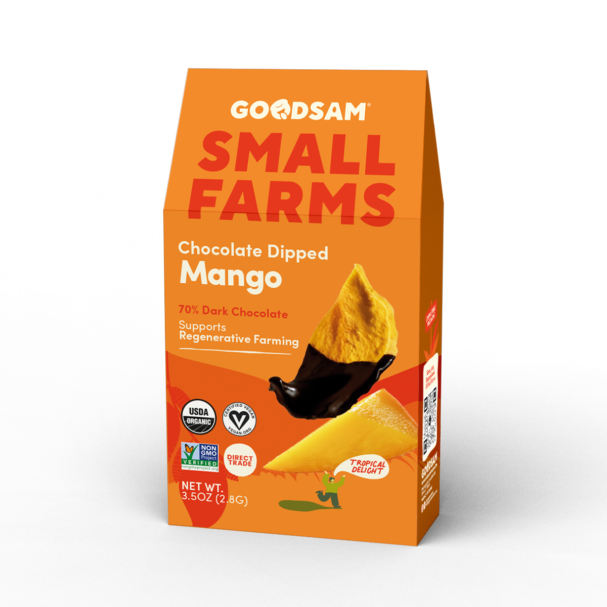 70% Dark Chocolate Dipped Mango (3.5oz)