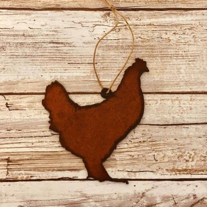 Chicken Farm Rustic Ornament