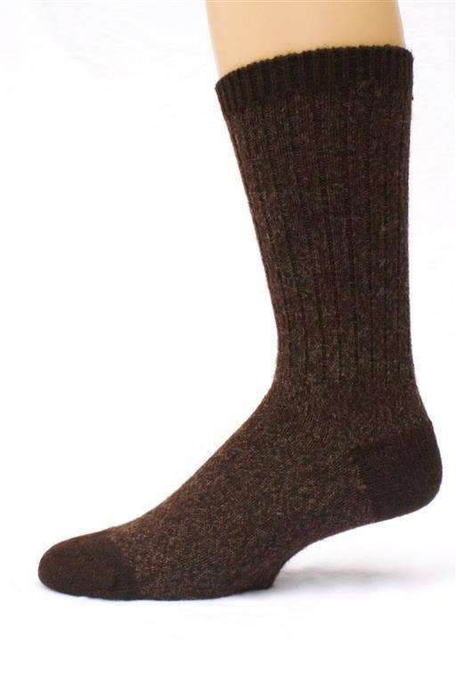 Field Hiker Alpaca Socks: Med Grey / X-Large