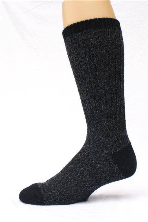 Field Hiker Alpaca Socks: Black / Large