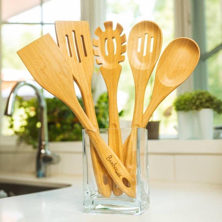 5pc Bamboo Kitchen Utensil Set