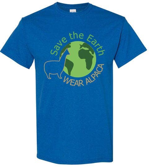 T-shirt: Save the Earth Wear Alpaca Gildan Short-Sleeve: Natural / L