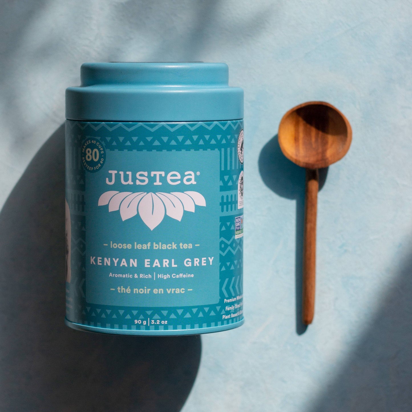 Kenyan Earl Grey Tin & Spoon - Organic, Fair-Trade Black Tea