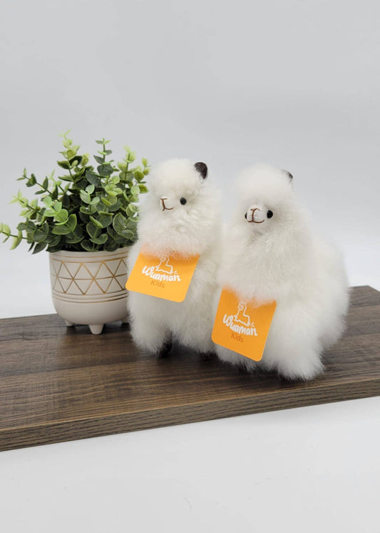 Alpaca Stuffed Animal | Mini Alpaca 6" | Handmade: White
