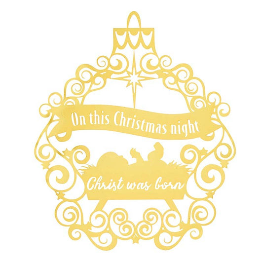 Christ Child Brass Christmas Ornament