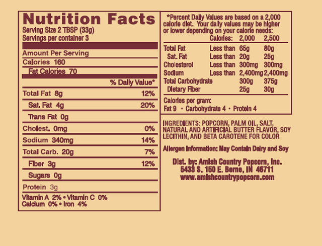 3pk Microwave Ladyfinger Butter Popcorn