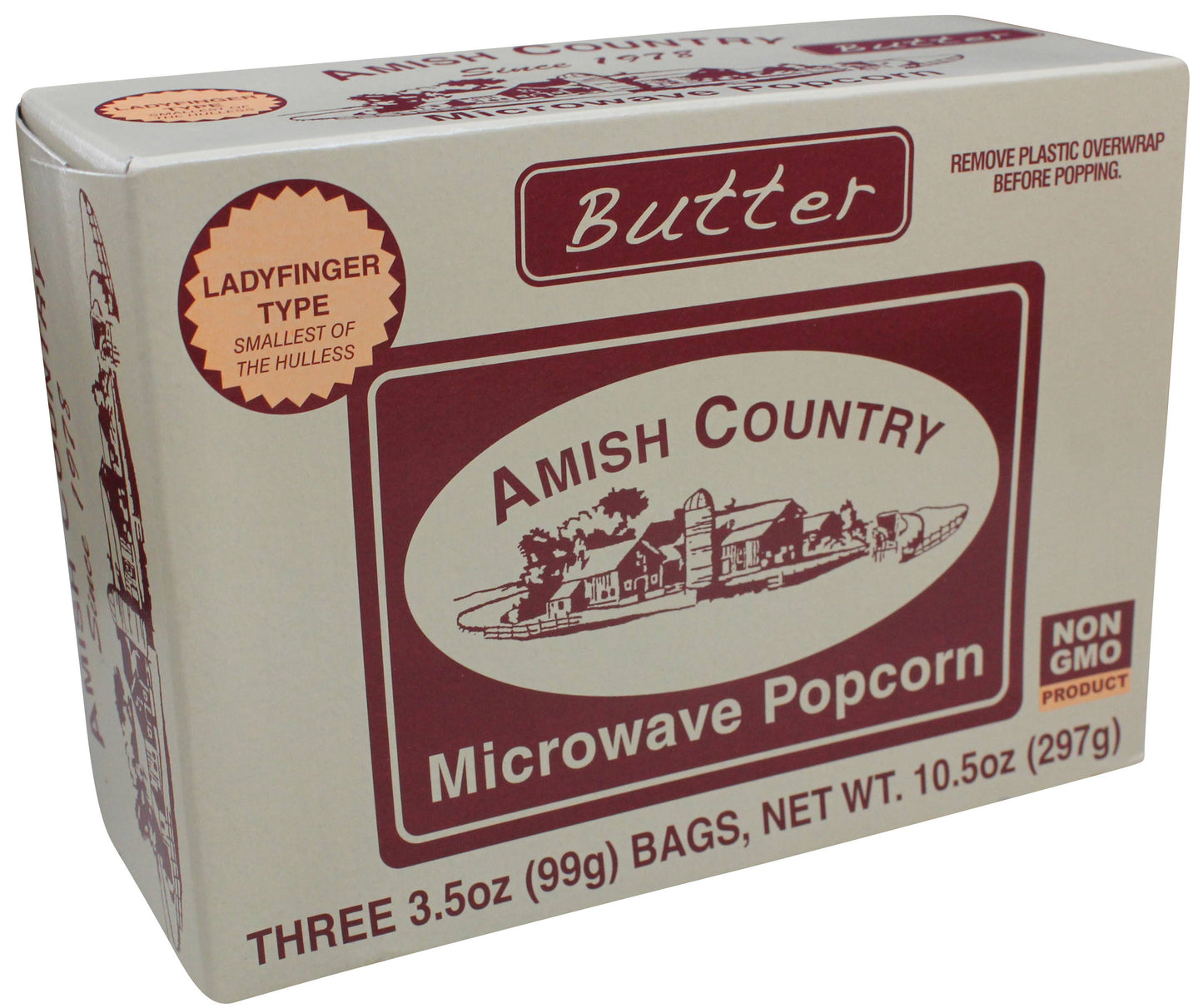 3pk Microwave Ladyfinger Butter Popcorn