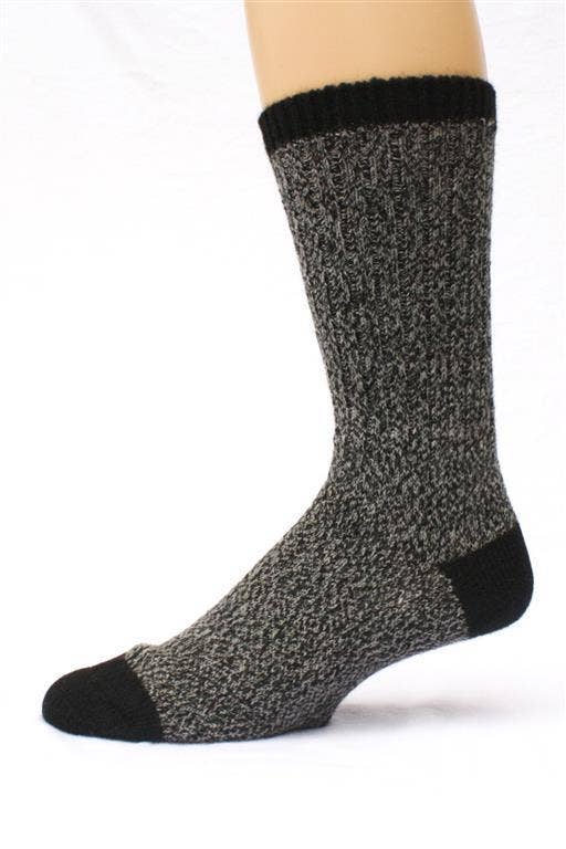 Field Hiker Alpaca Socks: Black / Large