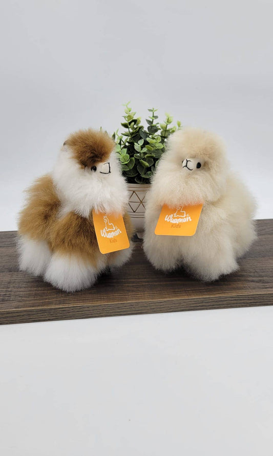 Alpaca Stuffed Animal | Mini Alpaca 6" | Handmade: Natural