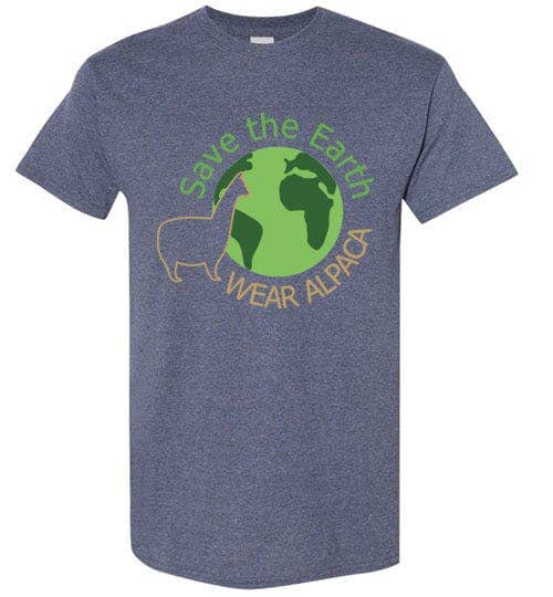 T-shirt: Save the Earth Wear Alpaca Gildan Short-Sleeve: Natural / XL