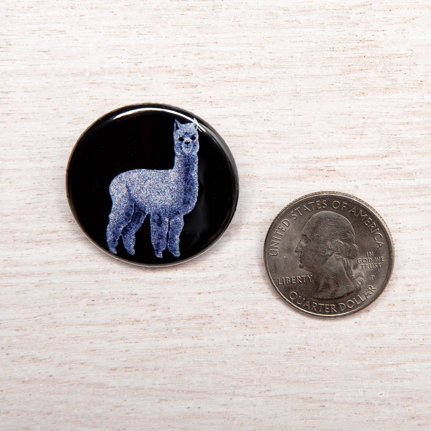 Alpaca Button Pin