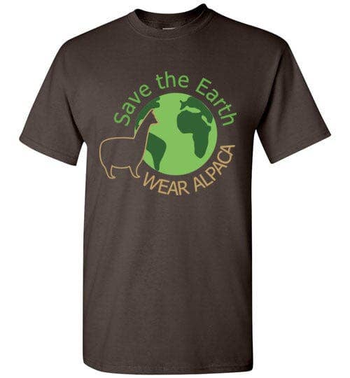 T-shirt: Save the Earth Wear Alpaca Gildan Short-Sleeve: Natural / 2XL