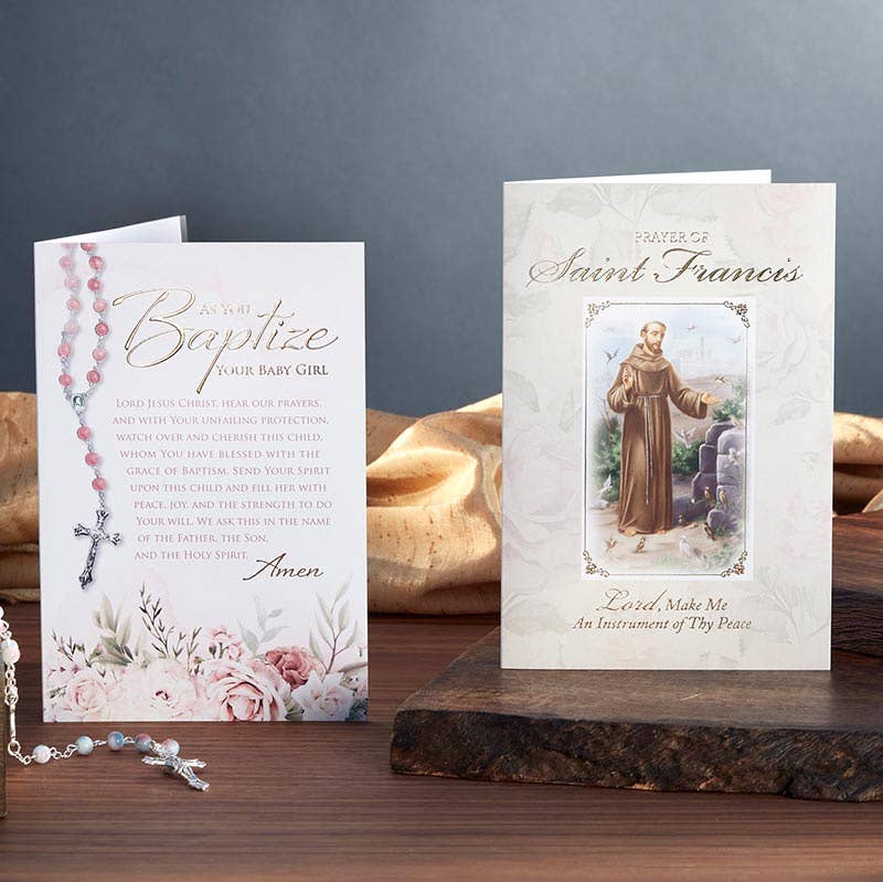 As You Baptize Your Baby Girl - Baptism Card