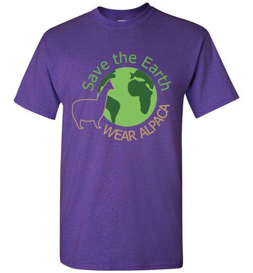 T-shirt: Save the Earth Wear Alpaca Gildan Short-Sleeve: Natural / 3XL