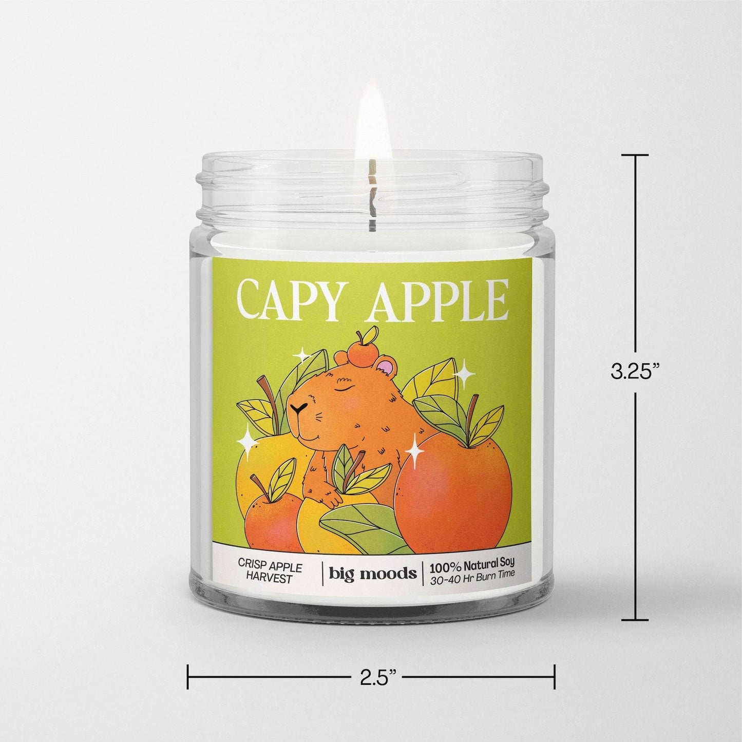 "Capy Apple" Crisp Apple - Soy Candle