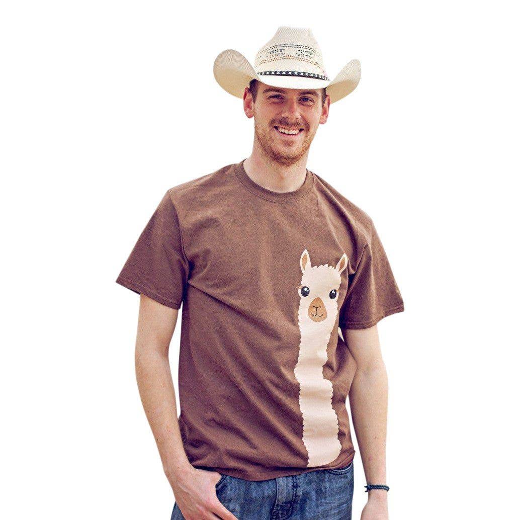 T-shirt: Alpaca Watching: CoffeeBrown / Youth X-Small