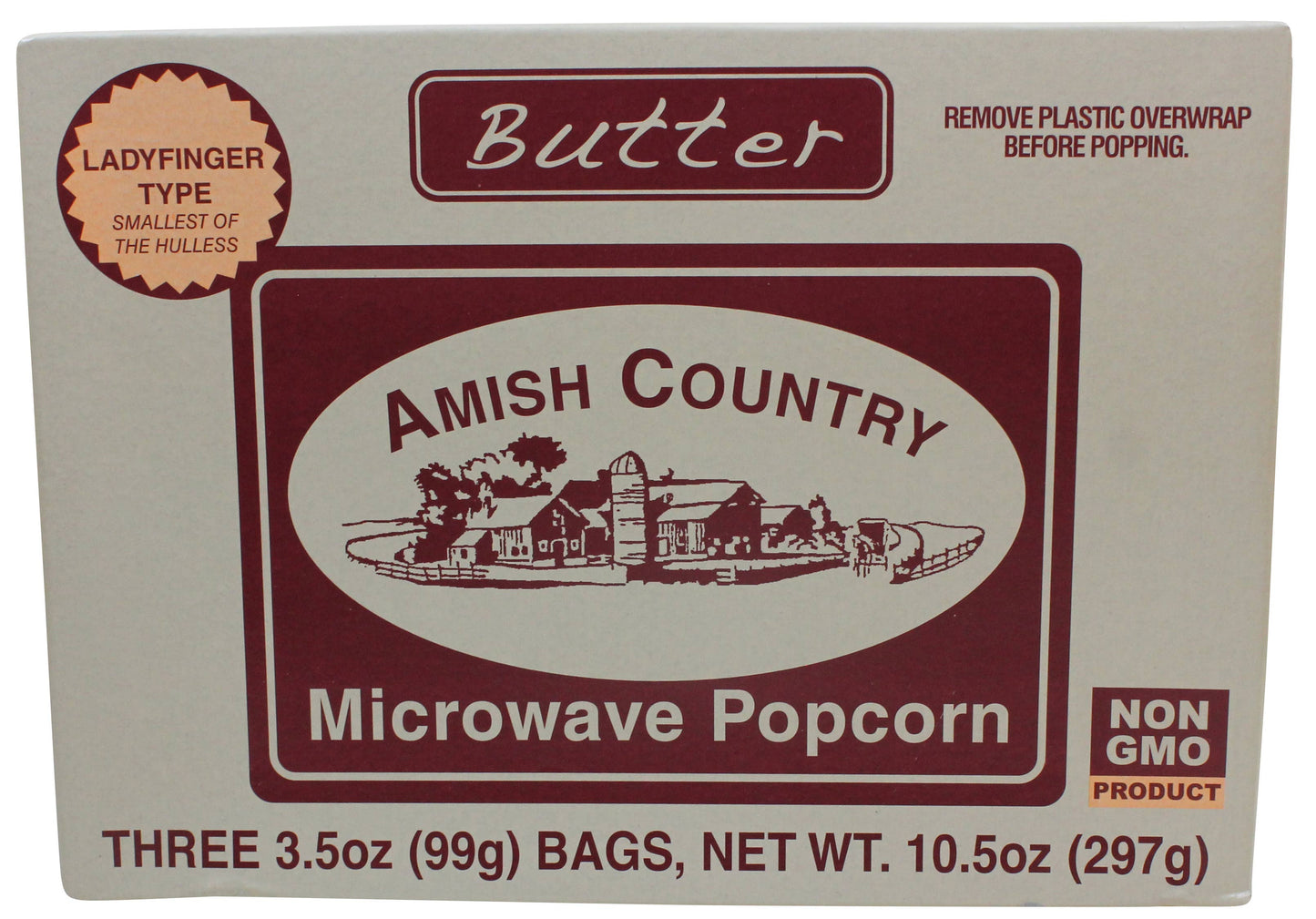 3pk Microwave Ladyfinger Butter Popcorn