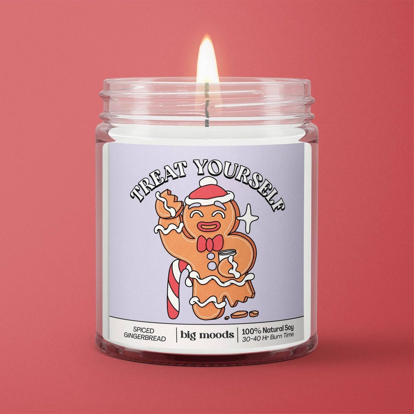 "Treat Yourself" Spiced Gingerbread - Holiday Candle (Soy)